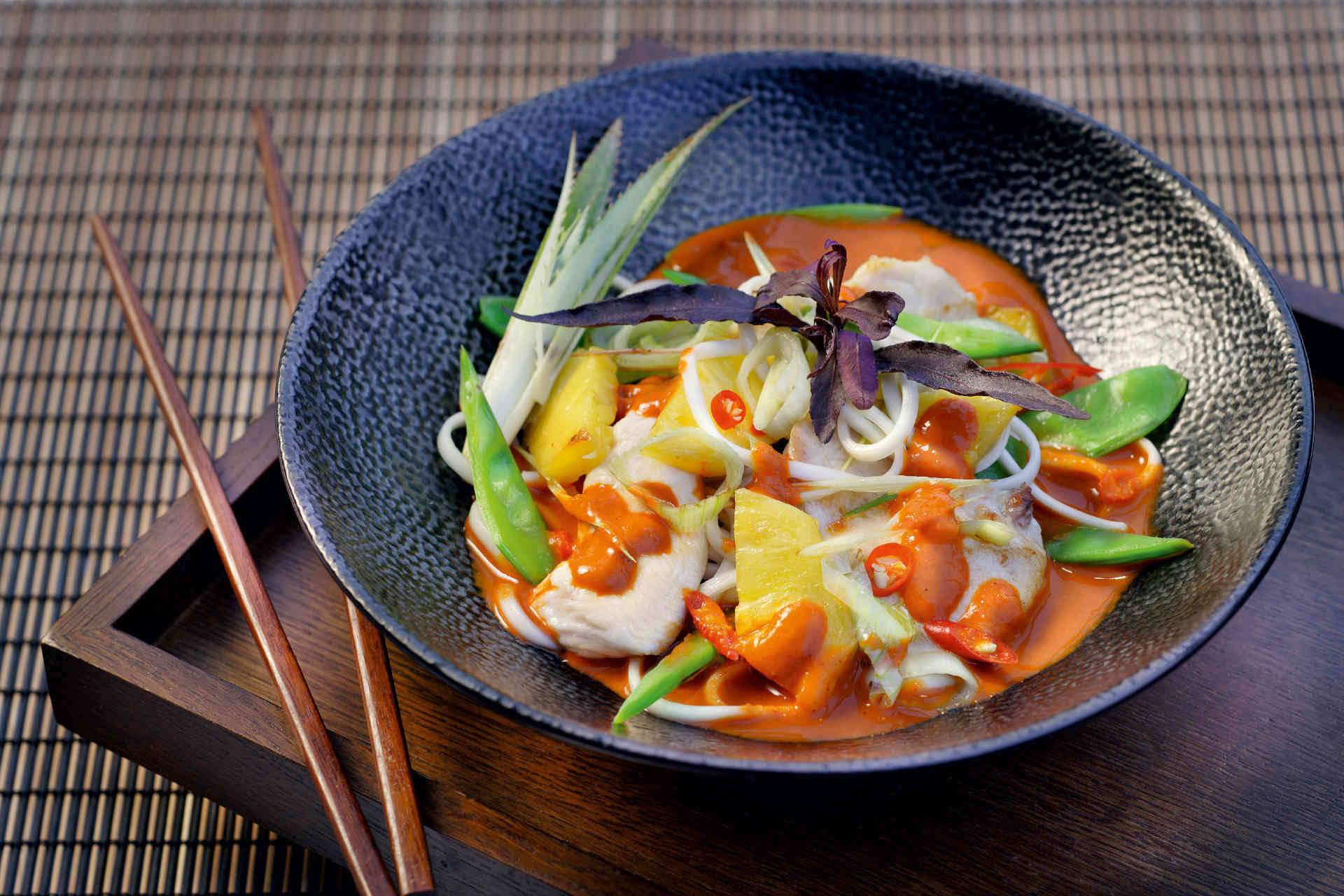 Köstlichkeiten aus dem Wok eignen sich perfekt fürs Frontcooking. © Frutarom Savory Solutions